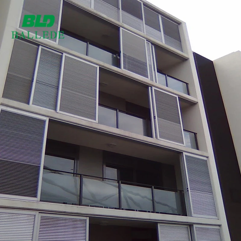 Customized fixed /adjustable Big size aluminum sun louver/brise soleil
