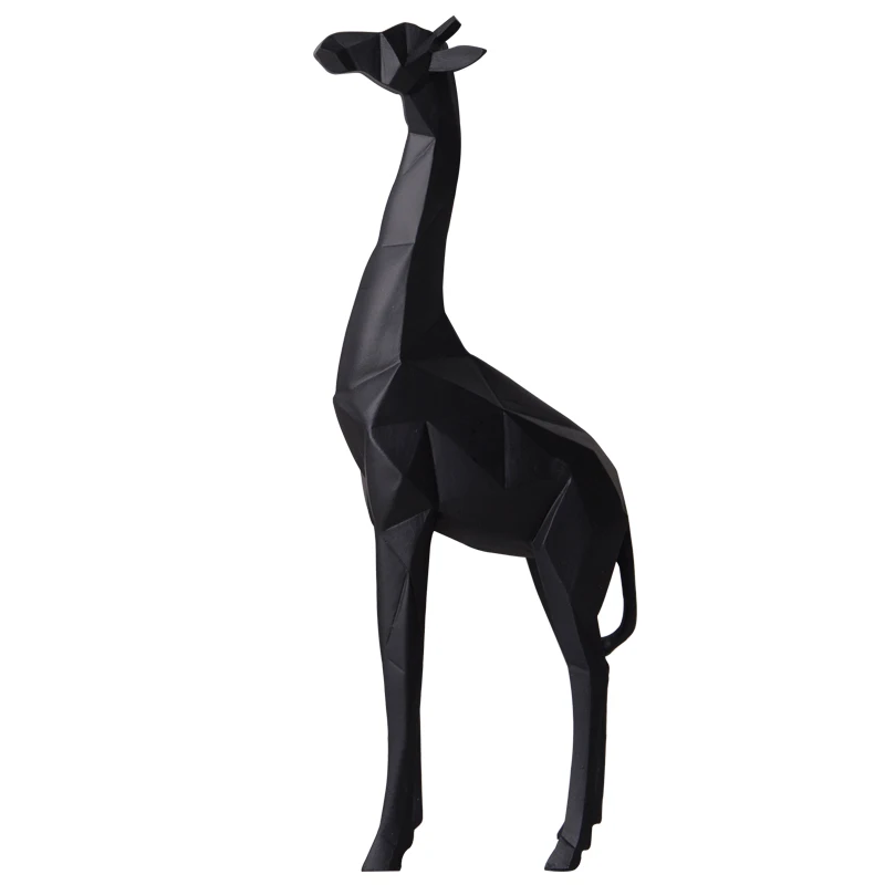 Cheap Home Decoration Pieces Cute Animal Statue Giraffe Sculpture Animal Decoration