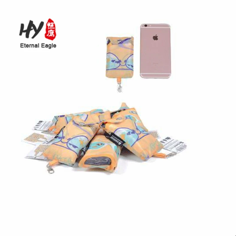 Foldable eco friendly reusable waterproof nylon polyester  shopping grocery bags for shopping