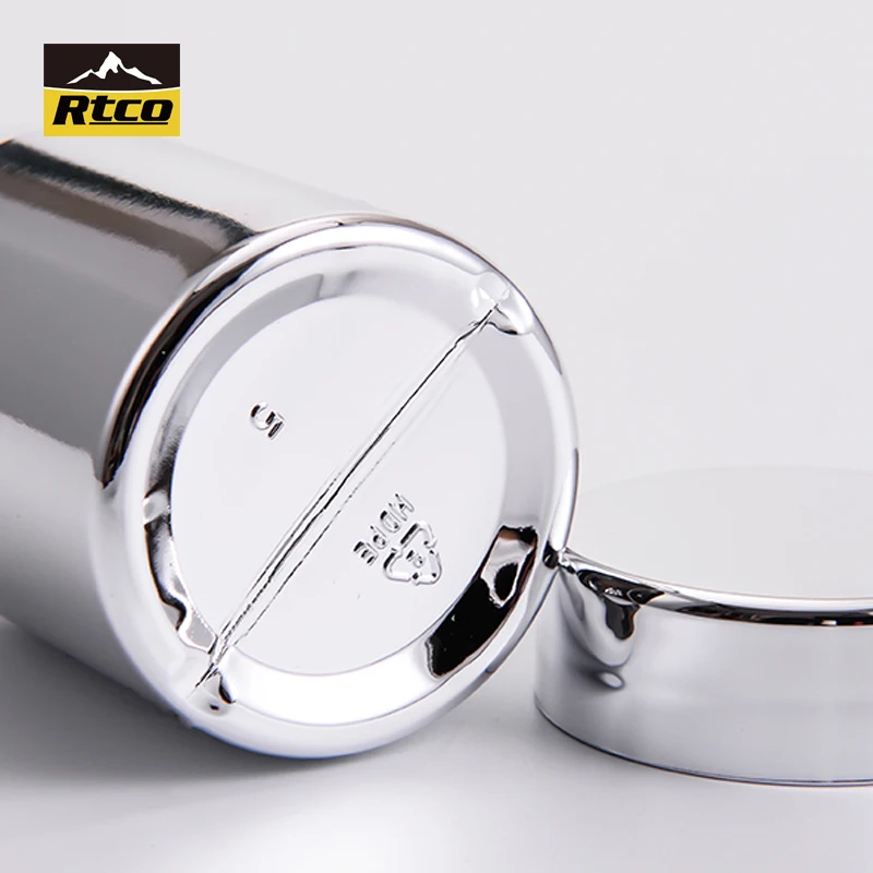 RTCO Matt Silver 16oz Protein Powder Tubs Manufacturers Custom Size Food Dietary Powder Tubs