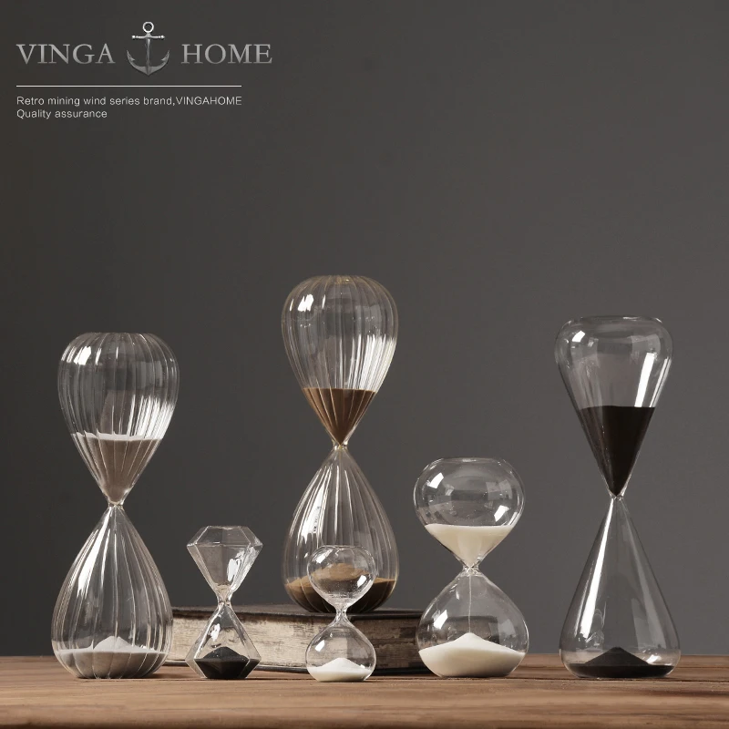 5 minutes 30 minutes creative Glass Hourglass Timer