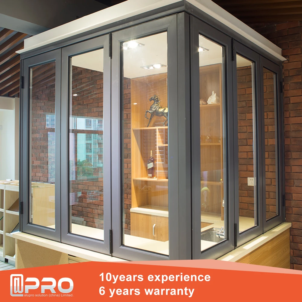 Aluminum Door Sliding Bifold Folding Glass Patio Double Round Window Fixed Fire Rated
