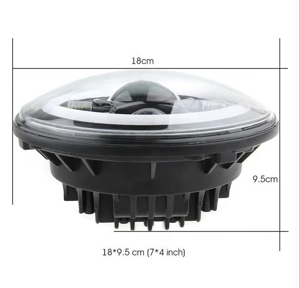 New arrived 4 inch Fog Light Remote control changing colors High Low Beam RGB 7 Inch LED Round Headlight with DRL LED lights