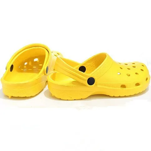 
EVA plastic yellow comfortable sandals clogs 