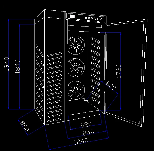 Blast Freezer Cold Deep Frozen Rapid freezing stainless steel