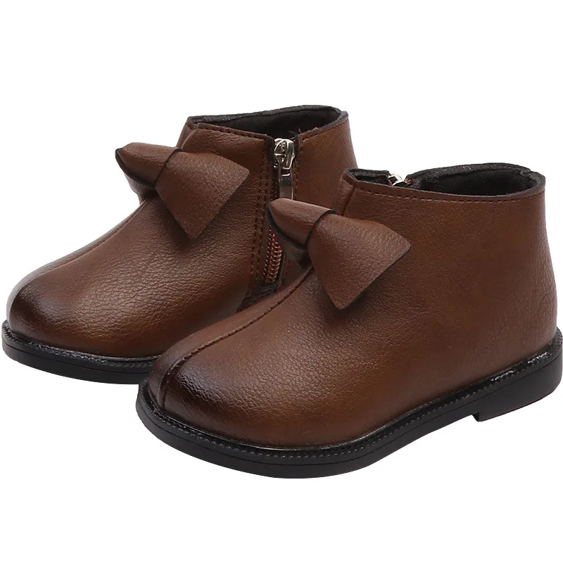 Hot selling girl fashion princess warm boot shoe children bowknot boot