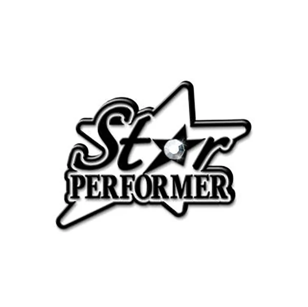 High quality custom star performer logo lapel pin