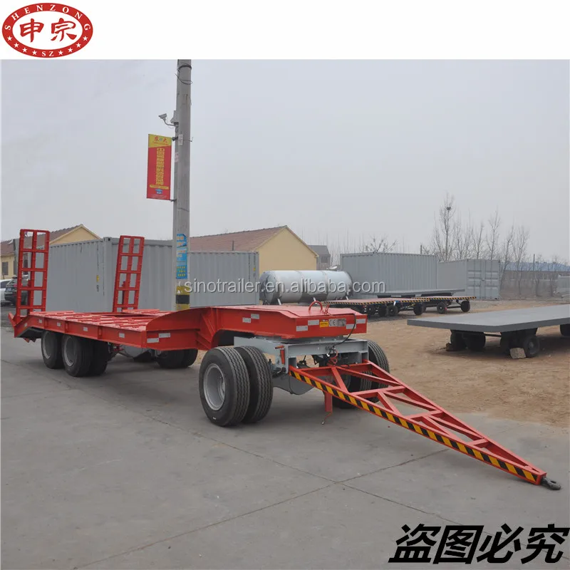 farm tractor transporter flatbed excavator trailer for sale