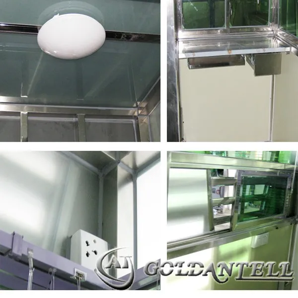 Low cost security guard house parking lot barrier security guard box & parking lot management system & sentry box
