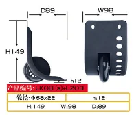 Profession Design Best Luggage Wheels Parts Accessories Portable Luggage Wheels Suitcase Wheels Black Plastic Durable Paypal HXX