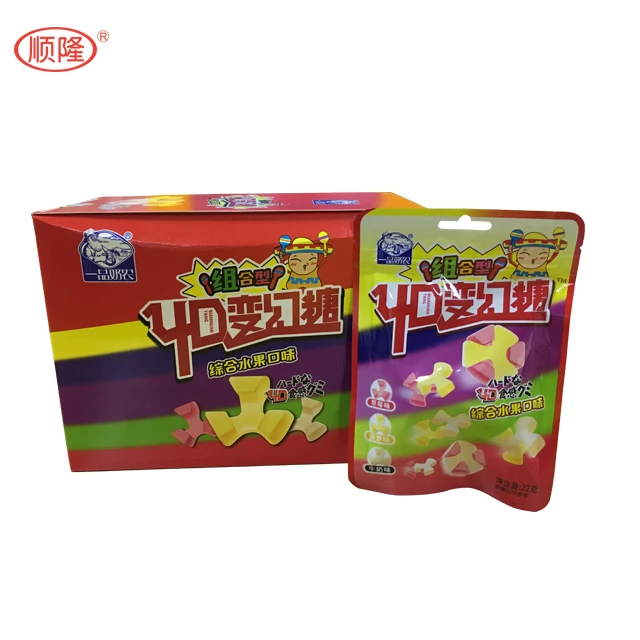 Mix Fruit Flavor 4D Pressed Block Candy Match Your Favorite Tastes/DIY candy