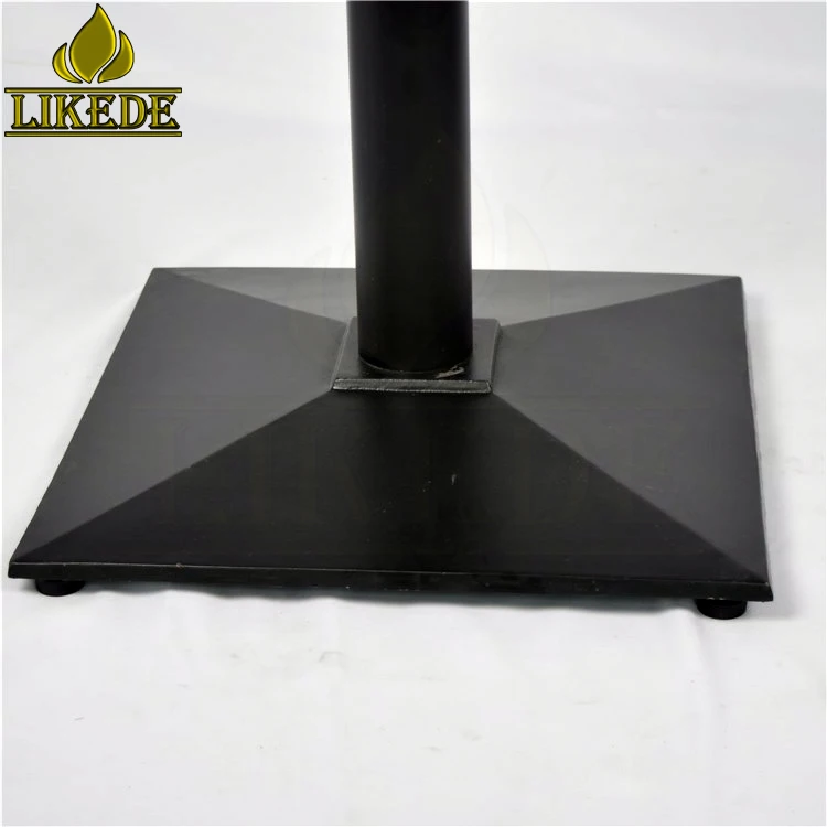 Black cast iron patio table legs marble granite table leg
