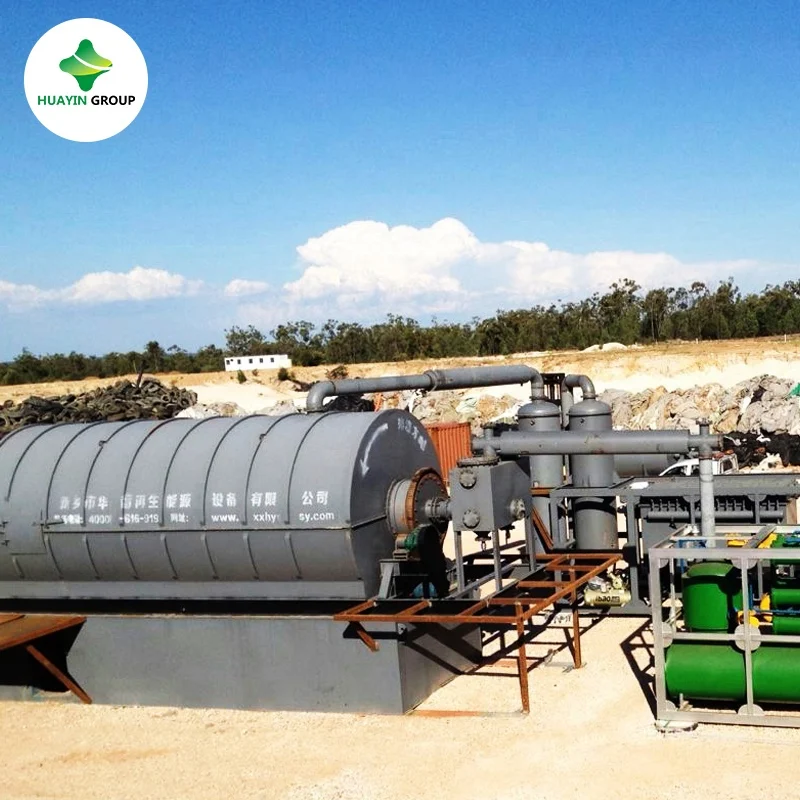 Huayin Group waste plastic pyrolysis equipment to diesel oil