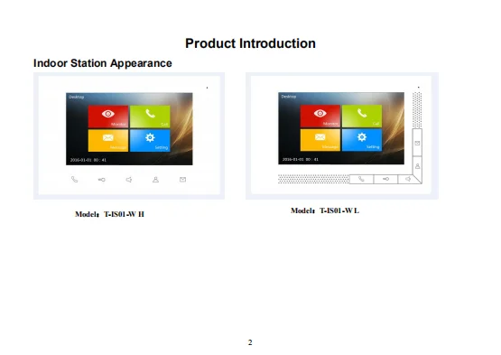 7inch Screen Touch Indoor Station Video Intercom Video-star