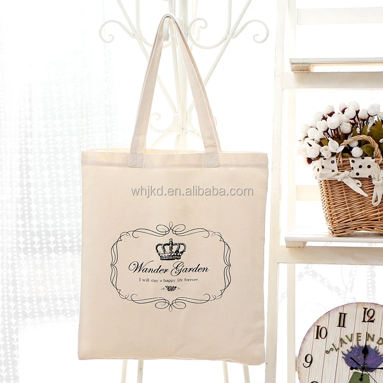 Best quality designer cotton promotional shopping bag calico bags india