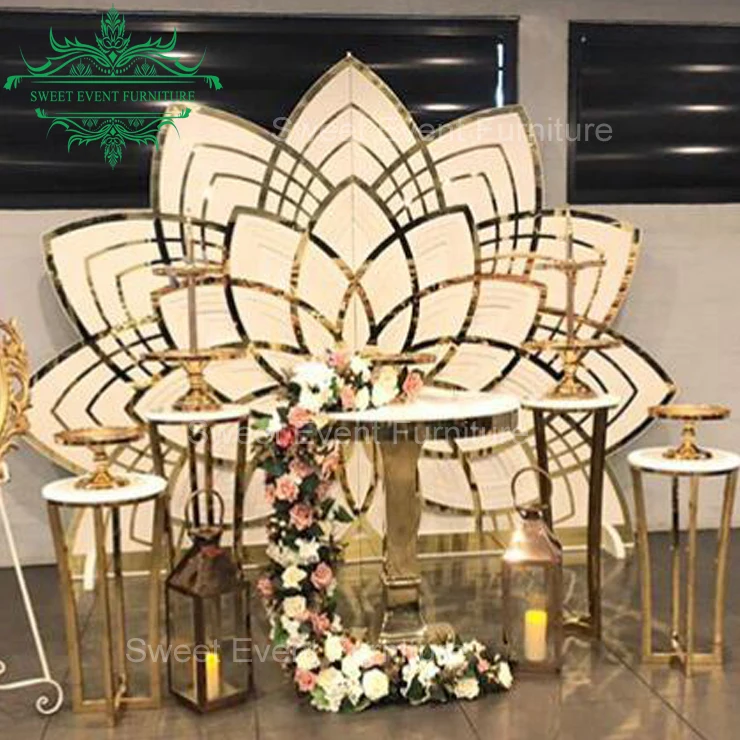 decorative wedding ceremony used acrylic event backdrop display stand
