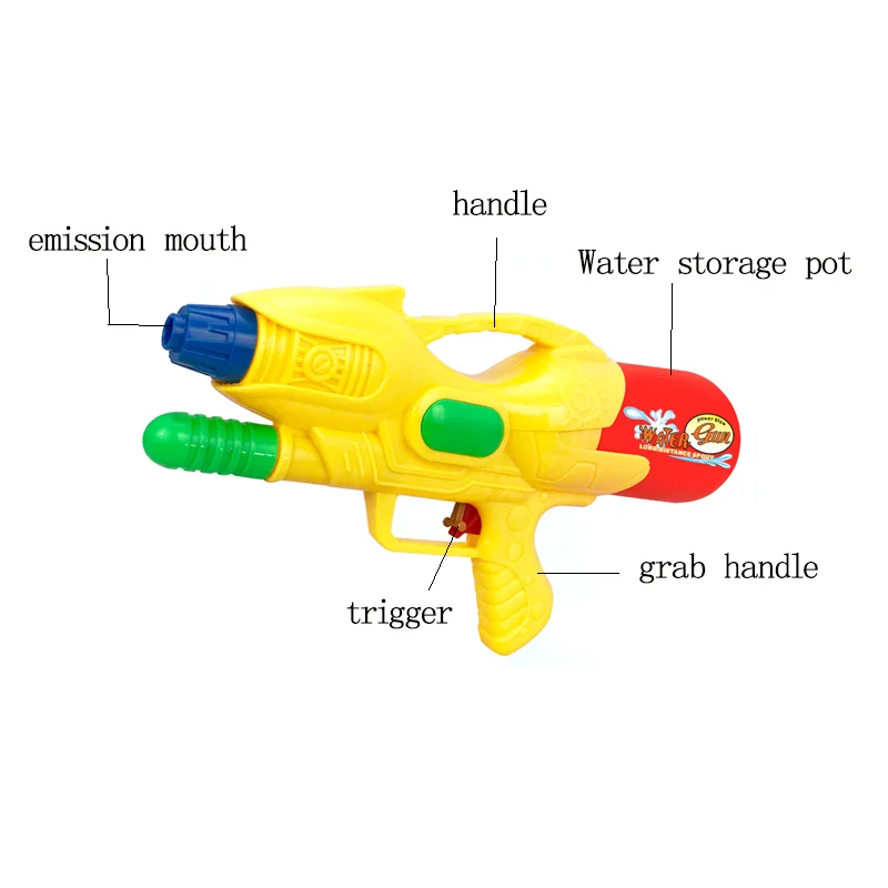 Funny high quality summer toy plastic water gun toy for kids (4 colors)