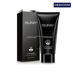 Private Label Charcoal Blackheads  Pores Remove Black Peel Off Gel Face Mask
