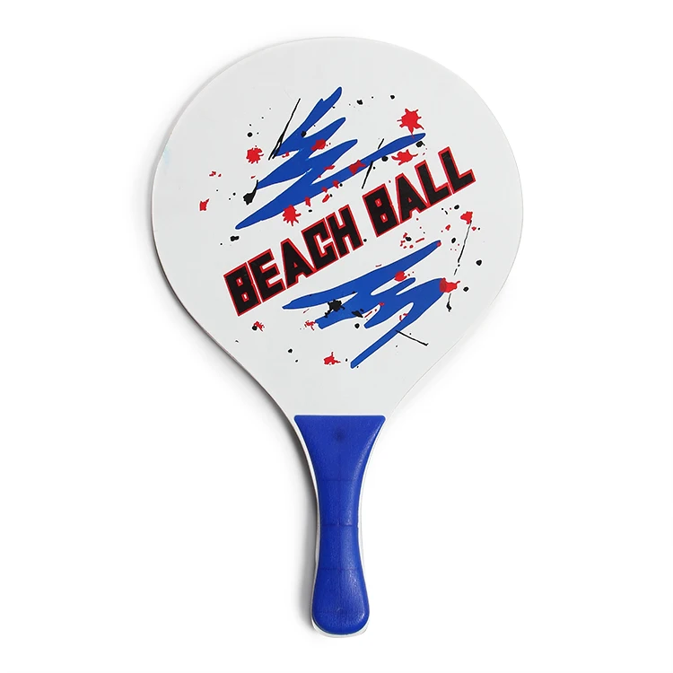 Beach Paddle Factory Wholesale Wooden Beach Games Good Quality Beach Tennis Racket With Ball