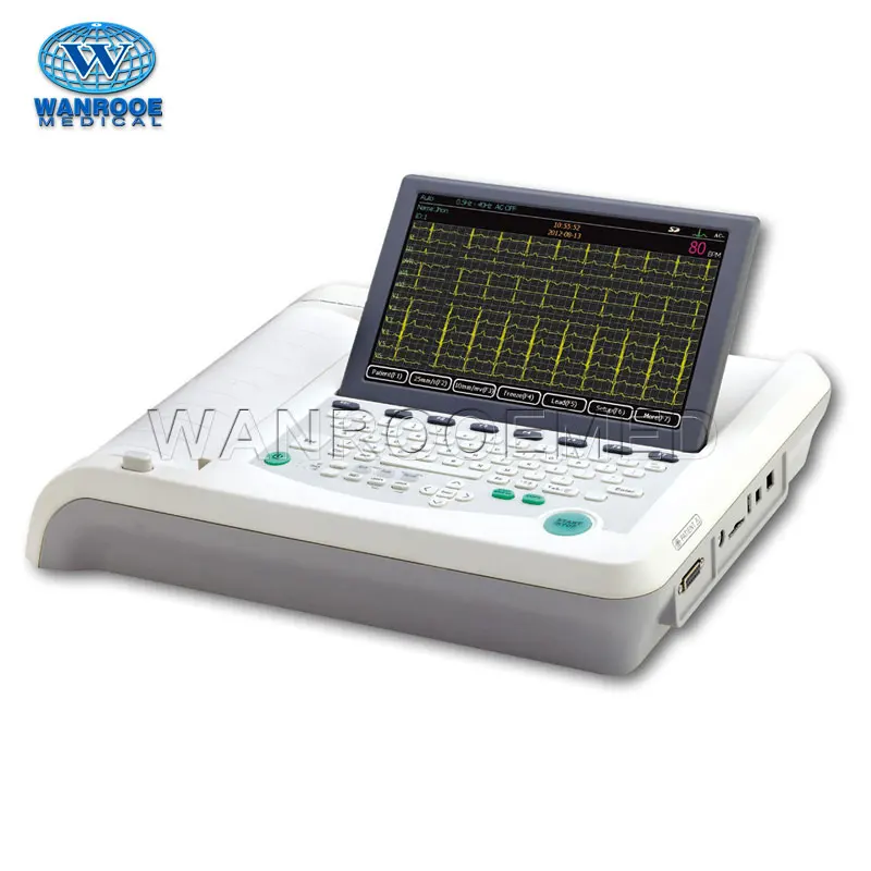 Hospital ICU Medical ECG1201  Digital 12 Channel 10 inch Portable ECG Machine Price