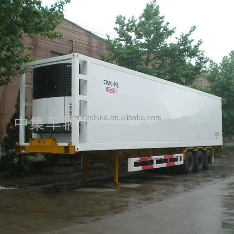 
CIMC 13m refrigerated container semi trailer with Thermo king and carrier cooling 