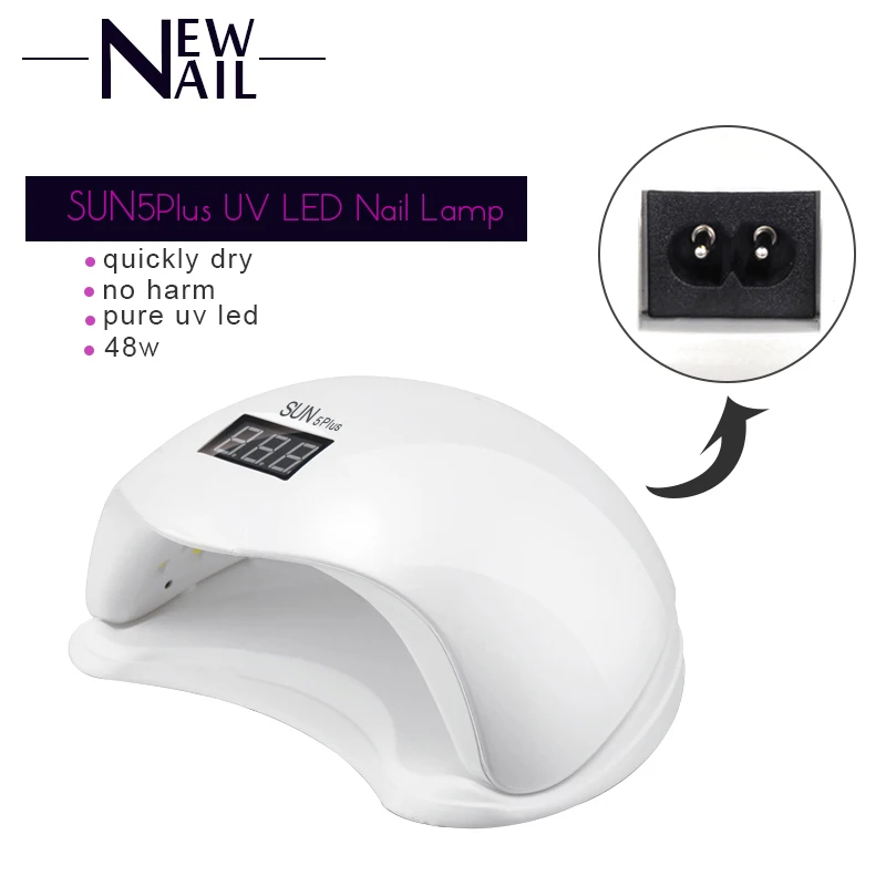 SUN5 plus 48W UV LED Nail Lamp Nail Dryer Gel Polish Curing Light UV lamp
