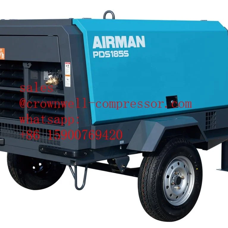 PDS265S-4B2 AIRMAN portable screw compressor Trailer series ENGINE YANMAR
