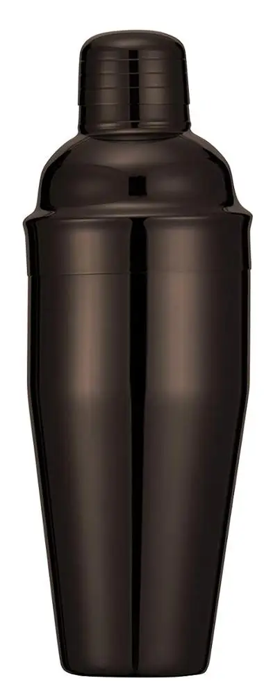 Black Plated Stainless Steel Home Bar Set 4-Piece Barware Set