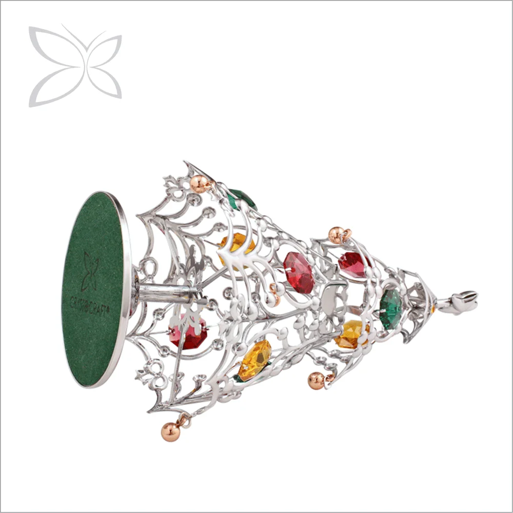 Luxury Trendy Sliver Plated Metal Christmas Decoration