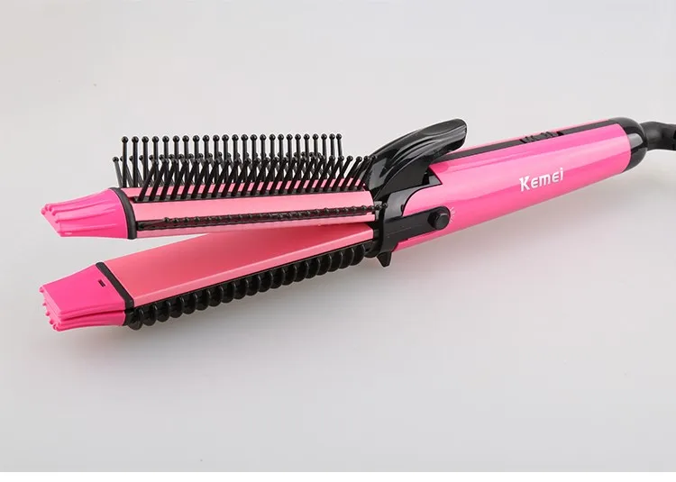 Kemei KM-6822 New 3 in 1 style hair curler professional 35 Watt curling iron automatic styling tools curling Wholesale