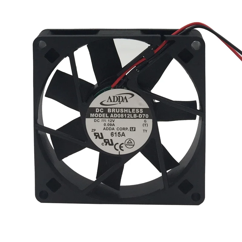 Низкий уровень шума AD0812LB-D70 ADDA 80X80X15 мм шарикоподшипник вентилятора пк