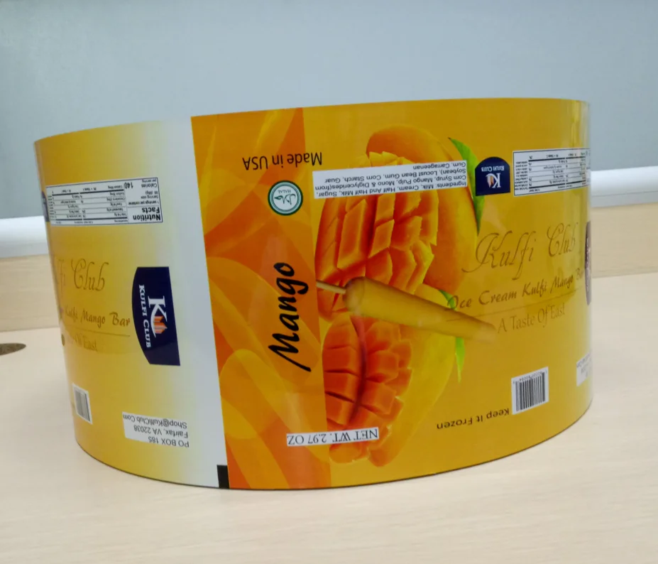 Пищевая гибкая упаковка, пластиковая обертка для мороженого/пластиковая упаковка для мороженого, рулонная пленка