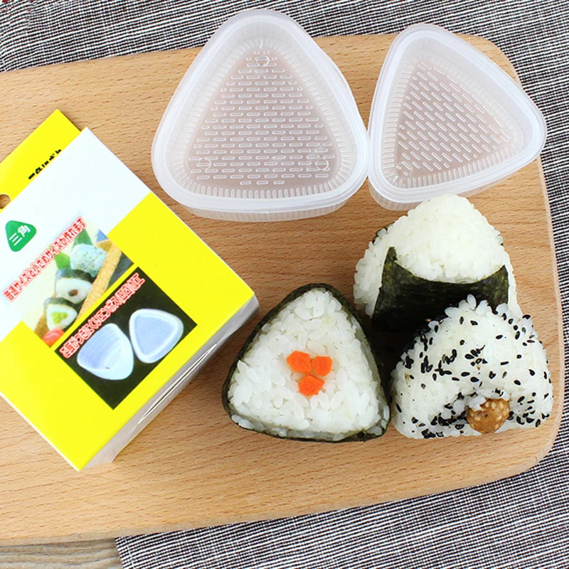 2pc Quality Japanese Sankaku Onigiri Sushi Mold Rice Ball Maker
