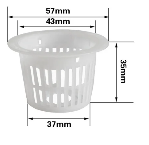 Good Quality Hydroponics Growing Slotted Mesh Plastic Net Pot