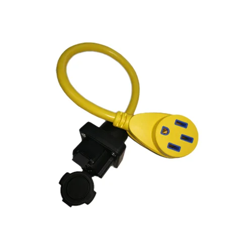 
sae j1772 inlet with nema mode 3 to mode 2 ev charging plug adapter 