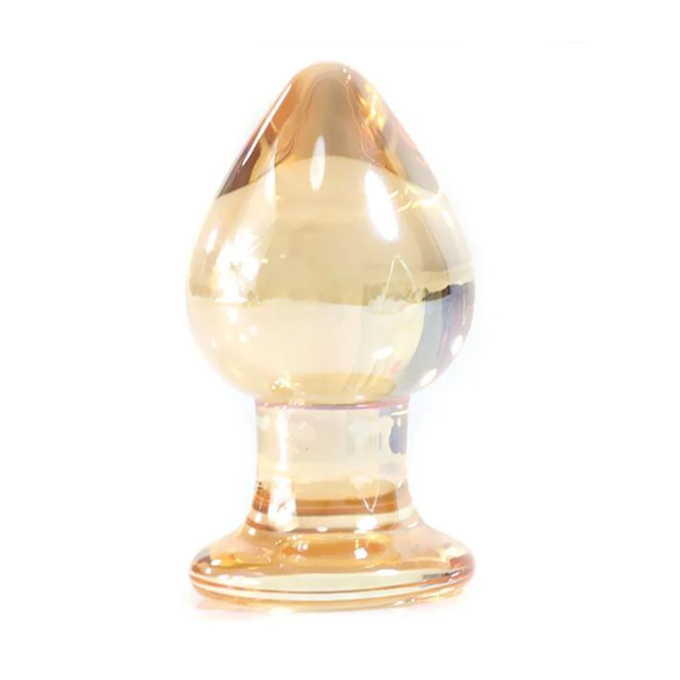 Transparent Big Huge Large glass dildo Sex  penis Crystal Anal Butt Plug beads glass sex toy for woman