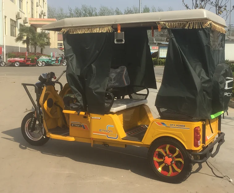Hot sale electric rickshaw for India market with roof