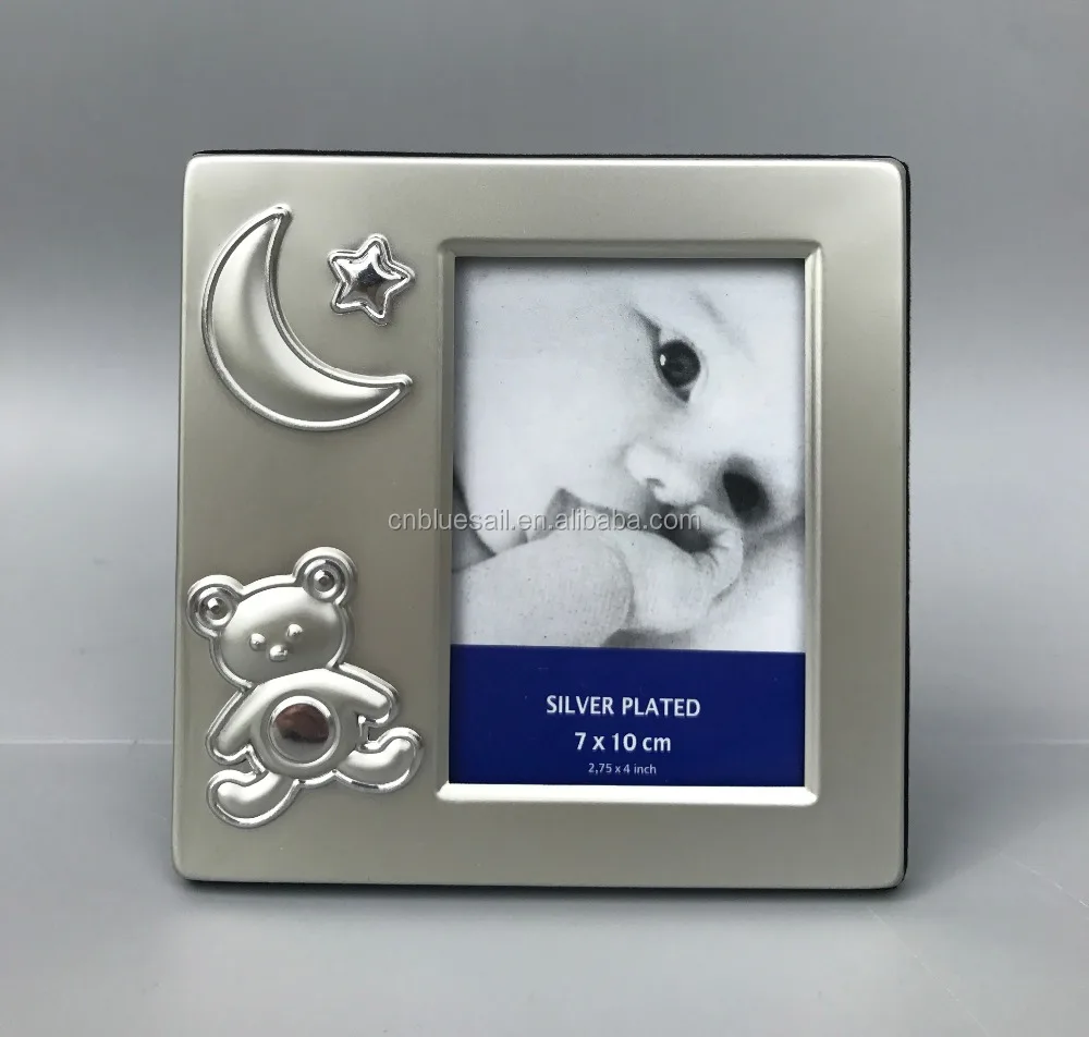 Baby photo frame, Mini photo frame 7x10cm, Metal picture frame for gift