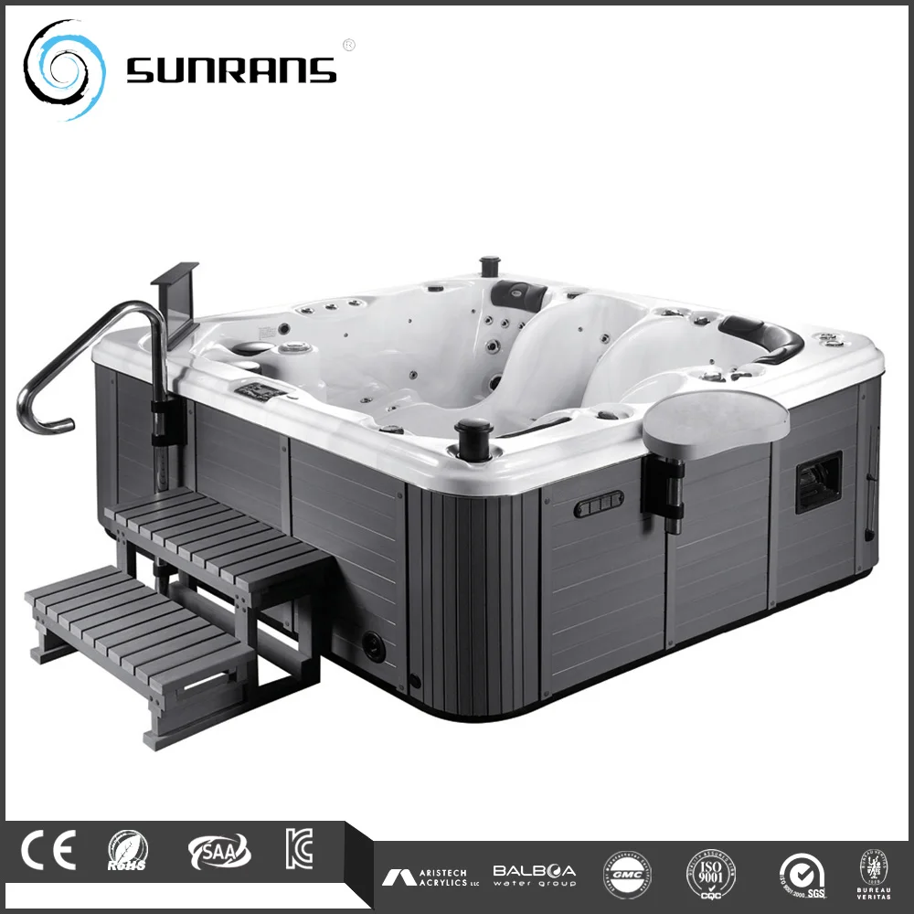 Sunrns Quality Luxury 5 Person Use Hottub 88 Pcs Jets Spa Massage Bathtub Outdoor Plug And Play Balboa Hot Tub For Backyard
