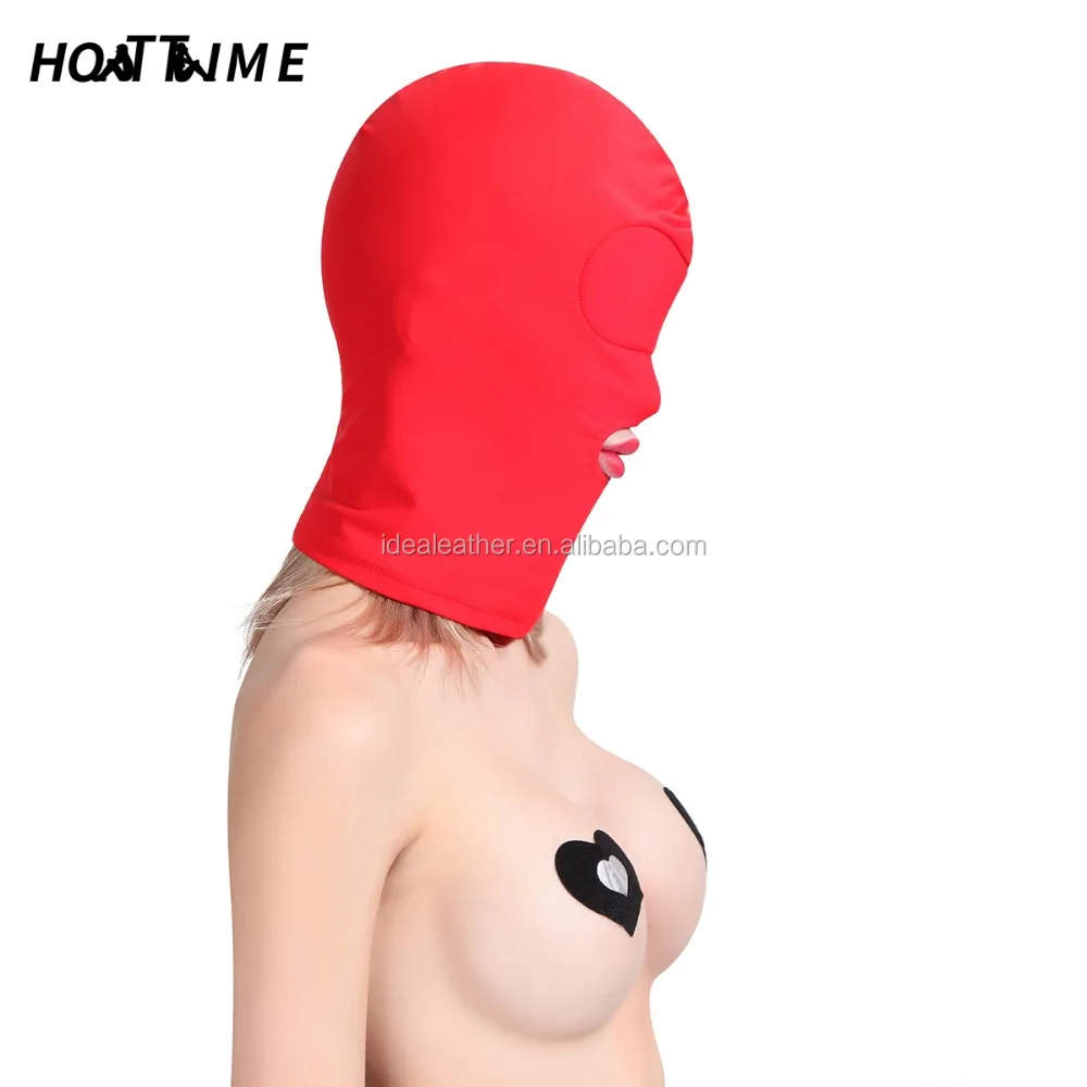 Factory Price Flirting Bondage Headgear Sponge Bondage hoods Sex Toys Fetish For Couples Elastic cloth SM TOYS Stock