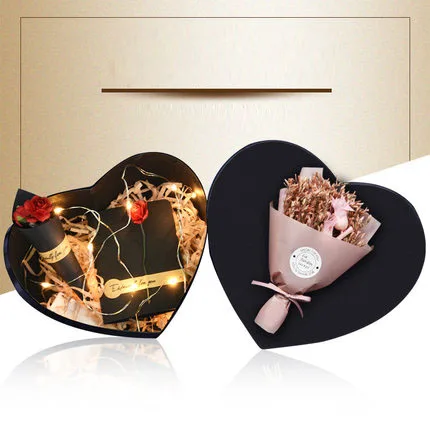 Sturdy Reusable Decorative Storage Paper Gift Box with Lid and Shredded Paper Fill