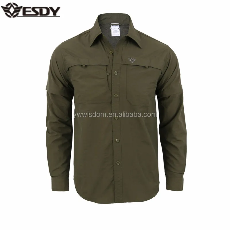 ESDY  Solid Color China Uniform Casual Daily Combat Shirt Wholesale