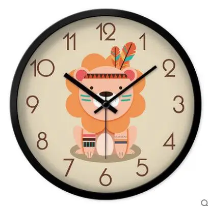 10 inches customized round decorative dome metal wall clock