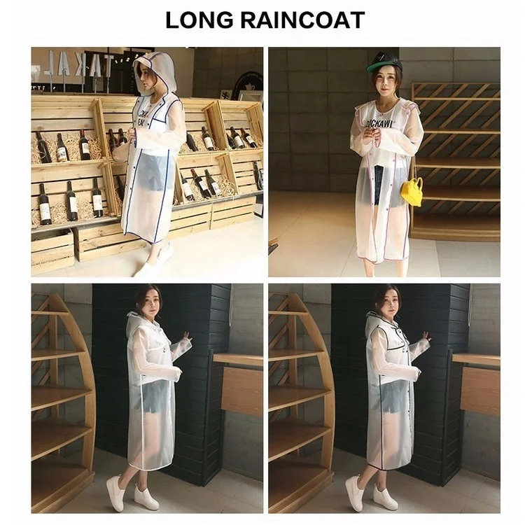 Top Seller 2024 Fashionable Custom Design Long Short Rain Coat Cape Poncho Waterproof Raincoat for Adult Women & Men