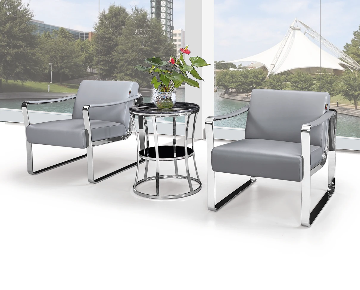 Modern Design PU Leather BONDED Leather Office Chair Furniture Sofa Set 3 Seater RED Sectional  Commerical Fabric Sofa