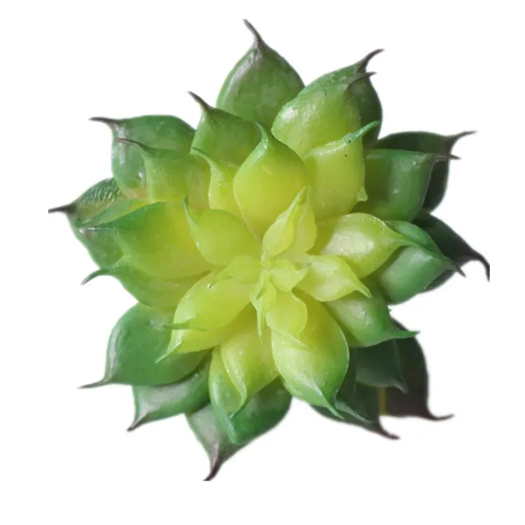 YO CHO Wholesale Green Echeveria Korea Cactus Succulent Plants Picks Wall Cheap Artificial Succulents Set For Amazon Sale
