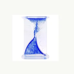 Unbreakable Plastic Reversing Flowing Non-Toxic Liquid Hourglass For Kids