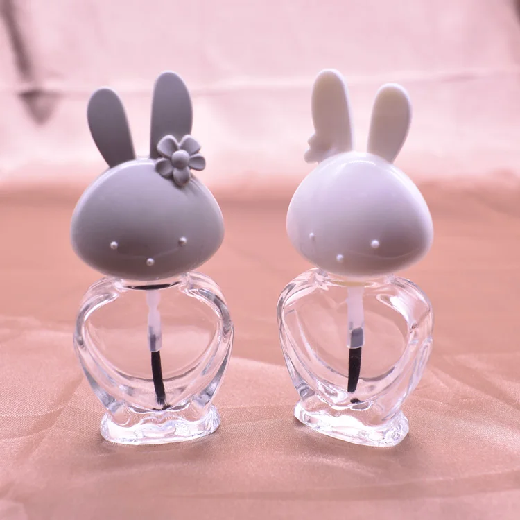 Пустая стеклянная крышка в форме животного для гель-лака ногтей 10