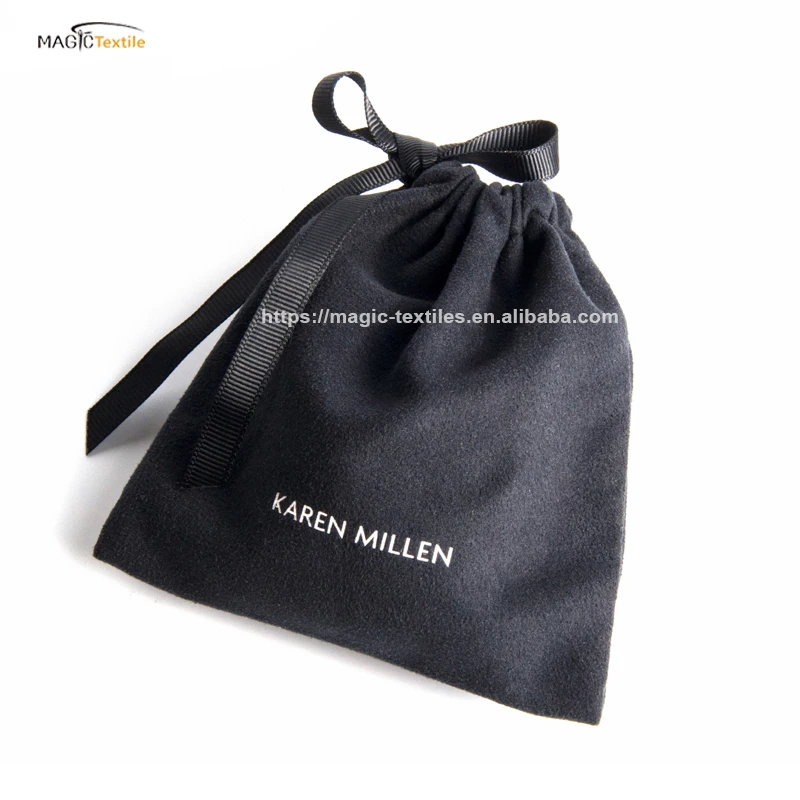 China Factory Pink colorful Gifts Organizer Bag Bowknot Jewellery Satin Pouch With Logo