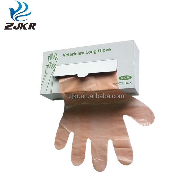 High Quality Artificial Insemination Disposable Veterinary Long Sleeve Gloves (60790616019)